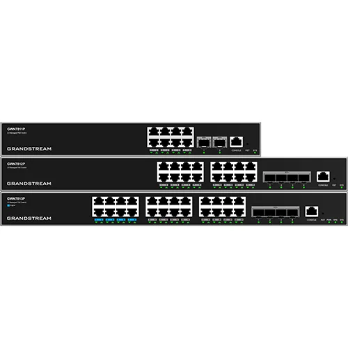 Grandstream GWN7812P 16-Port Layer 3 Yönetilebilir Poe Switch